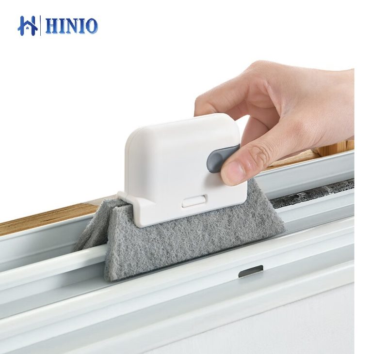 Window Gap Cleaning Brush, Window Groove Gap Brush, Window Track Cleaning Tool, designed to clean hard-to-reach areas, corners, and screens. This household cleaning tool comes with 2 handles and 12 brush heads for effective cleaning of window tracks and grooves.